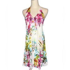 Venus Floral Halter Swim Cover-Up Lightweight Beach